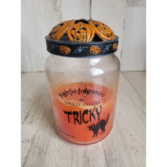 Yankee Candle frightful fragrance tricky pumpkin cover - Picture 1 of 9